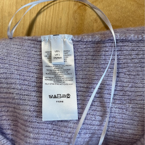 NWOT Urban Outfitters off shoulder romper size L lilac - Picture 9 of 12